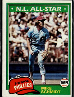 1981 Mike Schmidt #540 N.L. All-Star