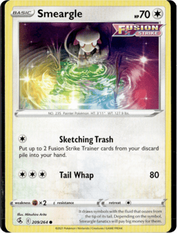2021 Smeargle #209 Fusion Strike