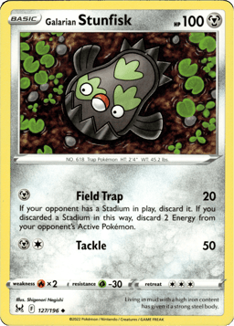 2022 Galarian Stunfisk #127 Lost Origin