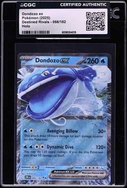 2025 Pokemon Scarlet & Violet Destined Rivals Holo Dondozo ex #66 CGC AUTH
