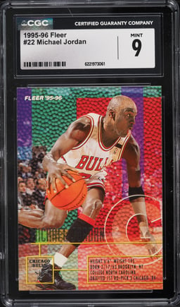 1995 Fleer Basketball Michael Jordan #22 CGC 9 MINT