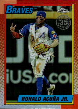 2025 Ronald Acuna Jr. #90CB-2 Topps Chrome 1990