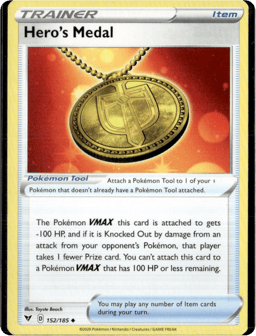 2020 Hero's Medal #152 Vivid Voltage