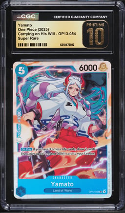 2025 One Piece Carrying On His Will Super Rare Yamato #OP13-054 CGC 10 PRISTINE