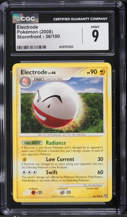 2008 Pokemon Stormfront Electrode #36 CGC 9 MINT