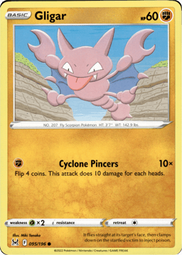 2022 Gligar #95 Lost Origin