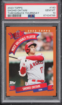 2023 Topps Throwback Thursday Shohei Ohtani #140 PSA 10 GEM MINT