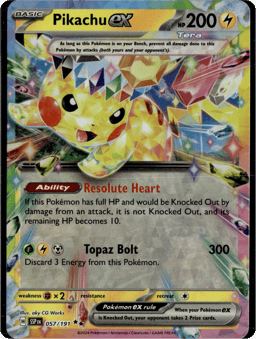 2024 Pikachu ex #57 Surging Sparks