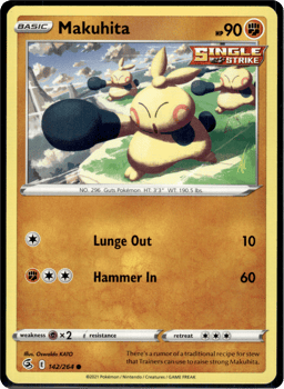 2021 Makuhita #142 Fusion Strike