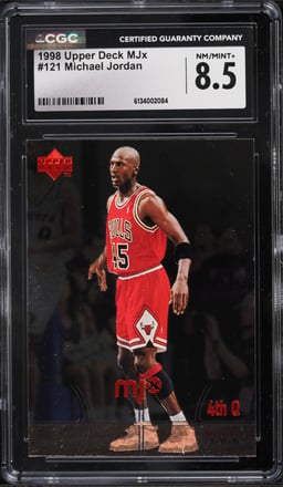 1998 Upper Deck MJx Michael Jordan #121 CGC 8.5 NM-MT+