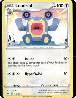 2020 Loudred #136 Vivid Voltage