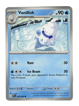 2025 Vanillish #28 White Flare