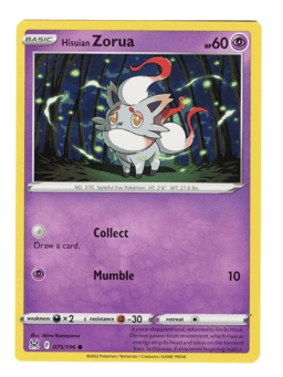 2022 Hisuian Zorua #75 Lost Origin
