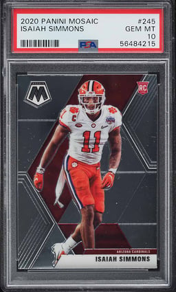 2020 Panini Mosaic Isaiah Simmons ROOKIE #245 PSA 10 GEM MINT