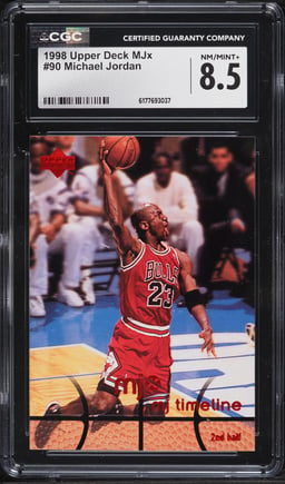 1998 Upper Deck MJx Michael Jordan #90 CGC 8.5 NM-MT+