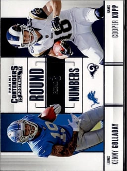 2017 Kenny Golladay / Cooper Kupp #RN-14 Contenders Round Numbers