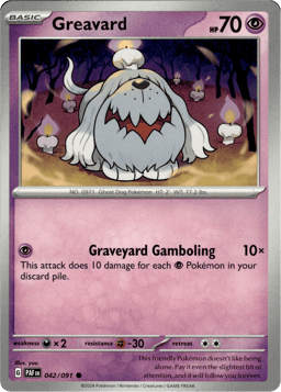 2024 Greavard #42 Paldean Fates
