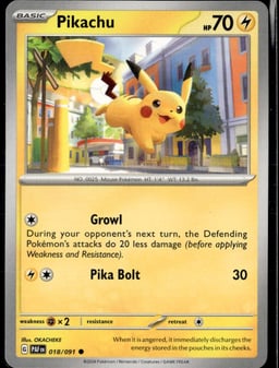 2024 Pikachu #18 Paldean Fates