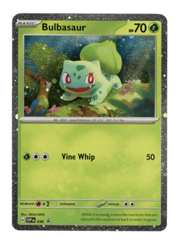 2023 Bulbasaur #46 Scarlet & Violet Black Star Promos