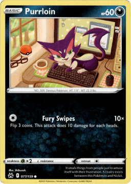 2023 Purrloin #77 Crown Zenith