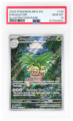 2025 Pokemon Mega Evolution Illustration Rare Exeggutor #135 PSA 10