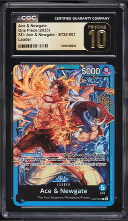 2025 One Piece Starter Deck: Leader Ace & Newgate #ST22-001 CGC 10 PRISTINE
