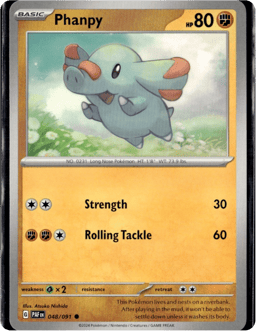 2024 Phanpy #48 Paldean Fates