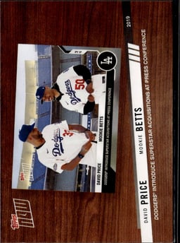 2020 David Price #BTN-10 Topps Now