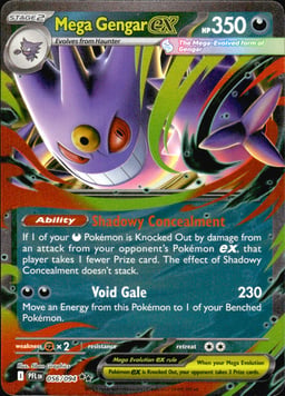 2025 Mega Gengar ex #56 Phantasmal Flames