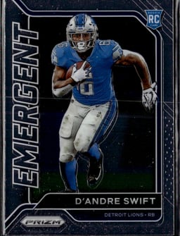 2020 D'Andre Swift #18 Prizm Emergent
