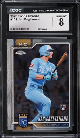 2026 Topps Chrome Jac Caglianone ROOKIE #131 CGC 8 NM-MT