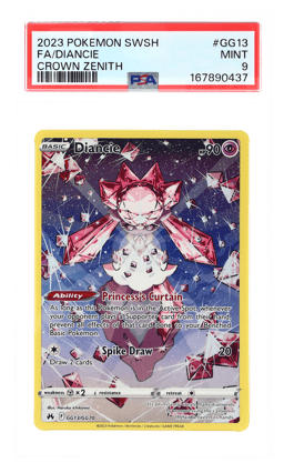 2023 Pokemon Sword and Shield Crown Zenith Galarian Gallery Diancie #GG13 PSA 9