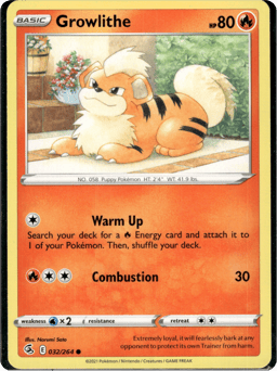 2021 Growlithe #32 Fusion Strike