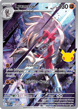 2026 Lycanroc #138 30th Celebration