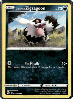 2020 Galarian Zigzagoon #35 Champion's Path