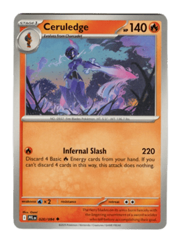 2025 Ceruledge #20 Phantasmal Flames