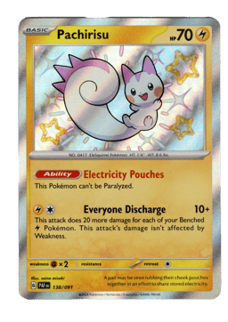 2024 Pachirisu #138 Paldean Fates