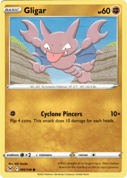 2022 Gligar #95 Lost Origin