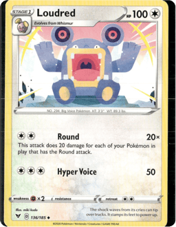 2020 Loudred #136 Vivid Voltage