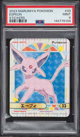 2023 Pokemon Japanese Marumiya Stickers Espeon #33 PSA 9 MINT
