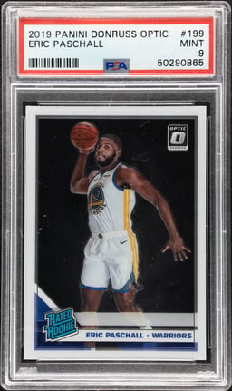 2019 Panini Donruss Optic Eric Paschall #199 PSA 9