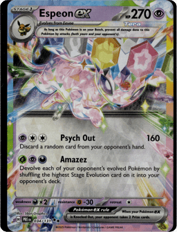 2025 Espeon ex #34 Prismatic Evolutions