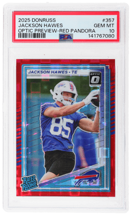 2025 Donruss Optic Preview Red Pandora Jackson Hawes #357 PSA 10