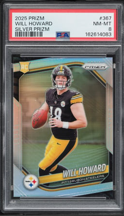 2025 Panini Prizm Silver Will Howard ROOKIE #367 PSA 8 NM-MT