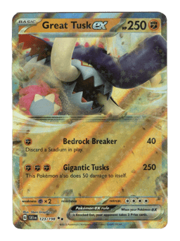 2023 Great Tusk ex #230 Scarlet & Violet