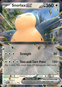 2025 Snorlax ex #76 Prismatic Evolutions
