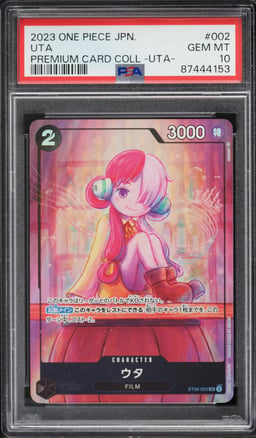 2023 One Piece Japanese Premium Collection SR Uta #ST08-002 PSA 10 GEM MINT