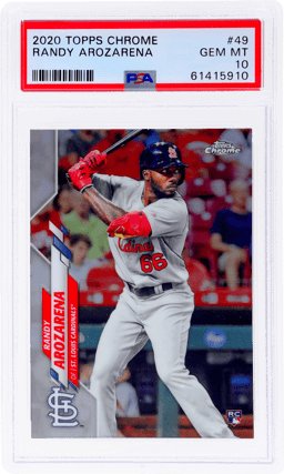 2020 Topps Chrome Randy Arozarena #49 PSA 10