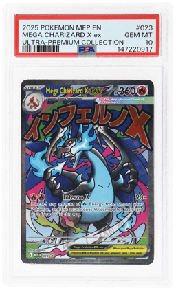 2025 Pokemon Black Star Promo Ultra Premium Collection Mega Charizard X Ex #023 PSA 10