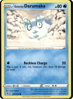 2021 Galarian Darumaka #71 Fusion Strike